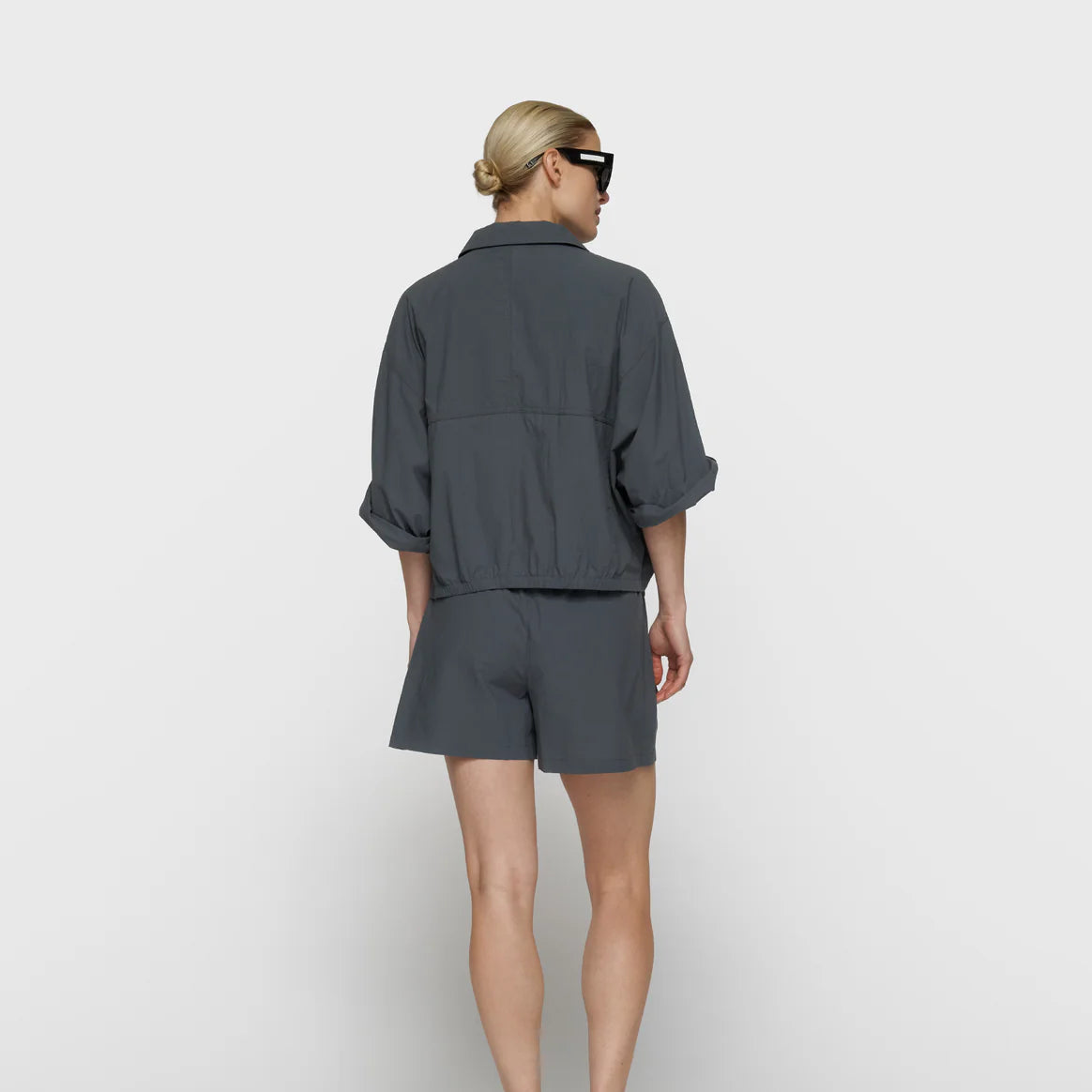 wide crinkle jacket