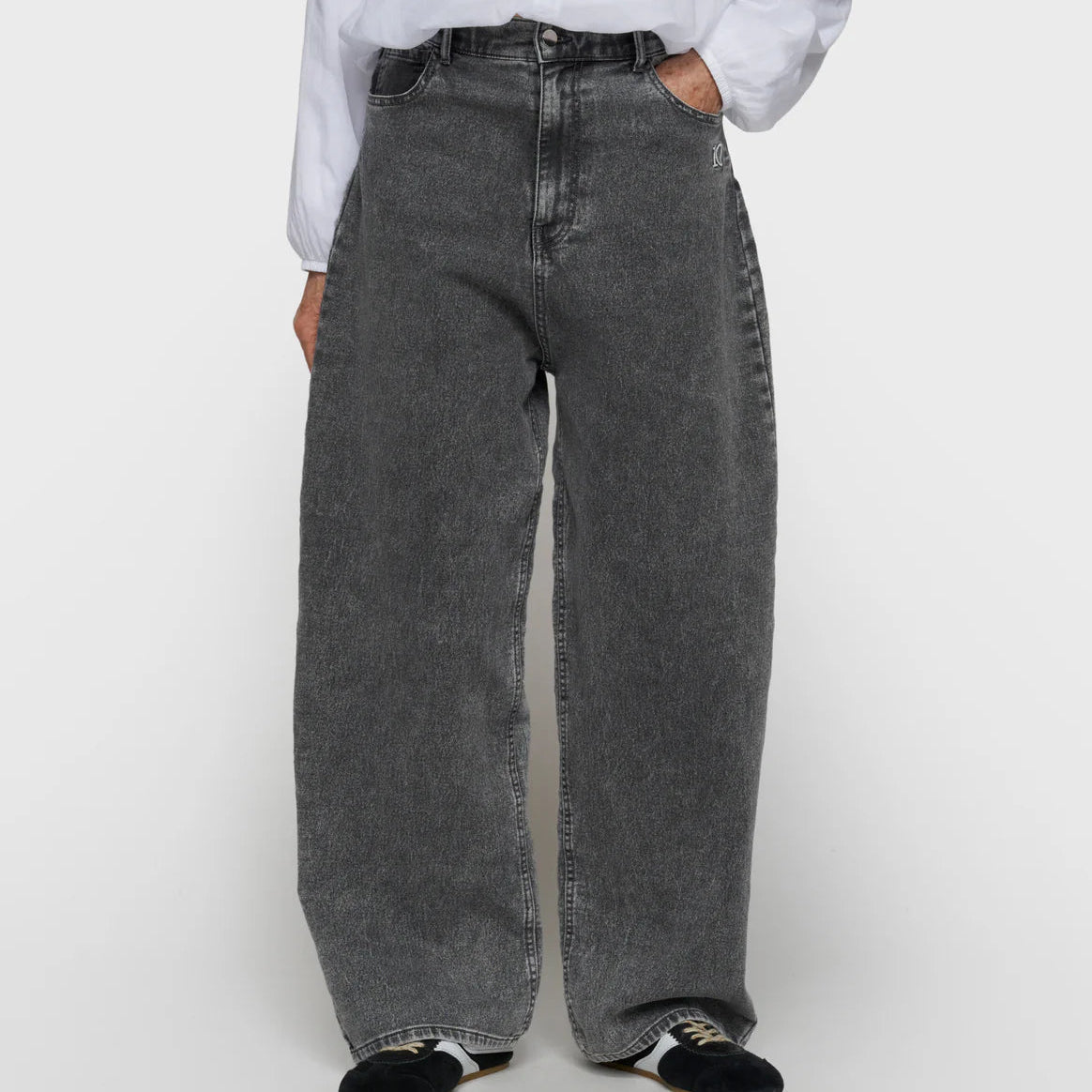 wide pants jog denim