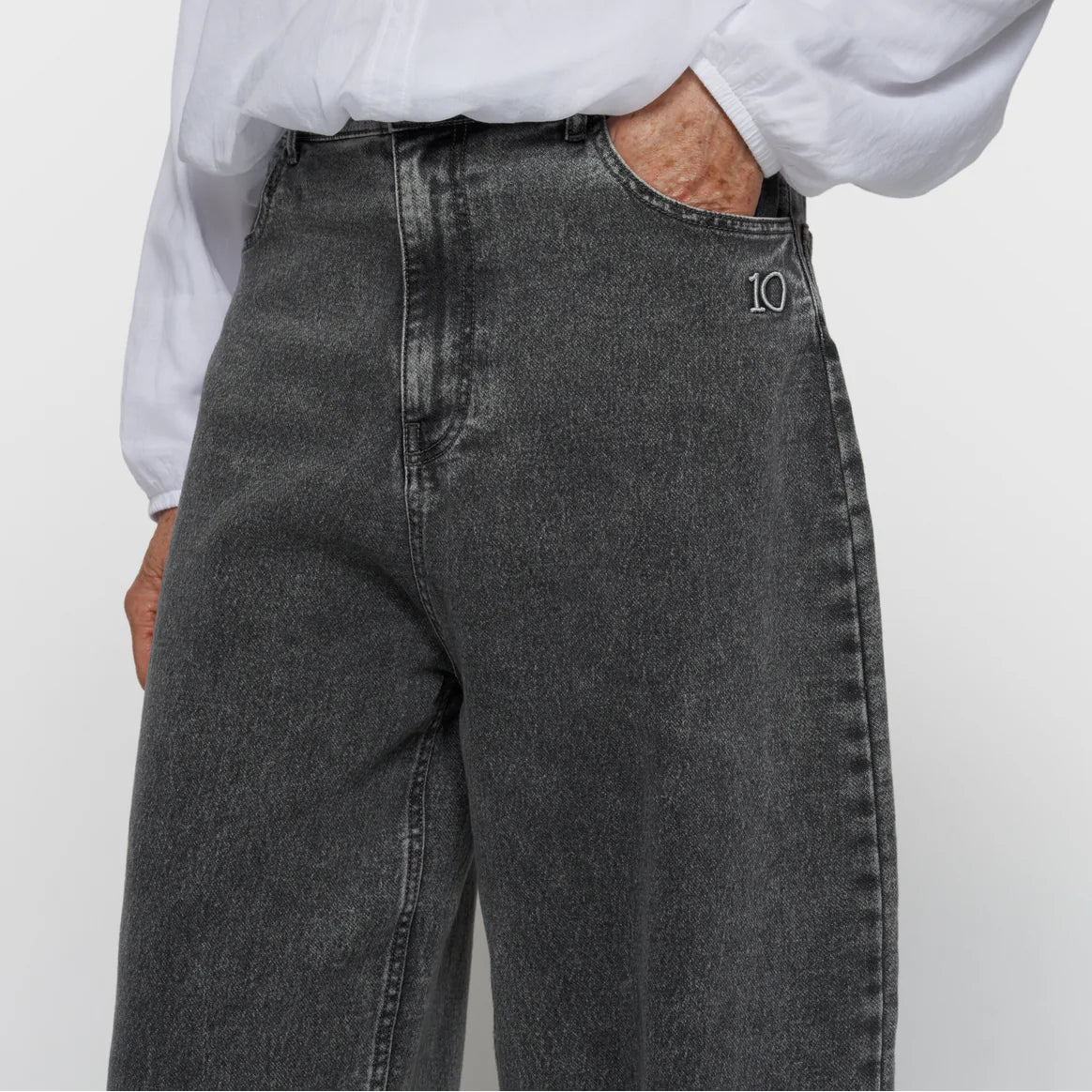 wide pants jog denim