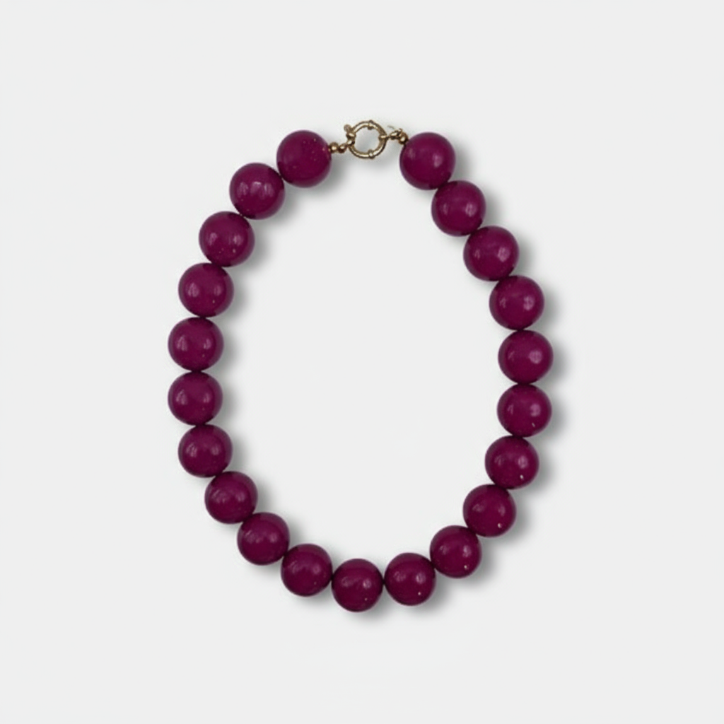 Bonnie Studios Wilma Necklace Aubergine