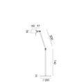 Load image into Gallery viewer, Tonone BOLT 1-arm Floor Lamp
