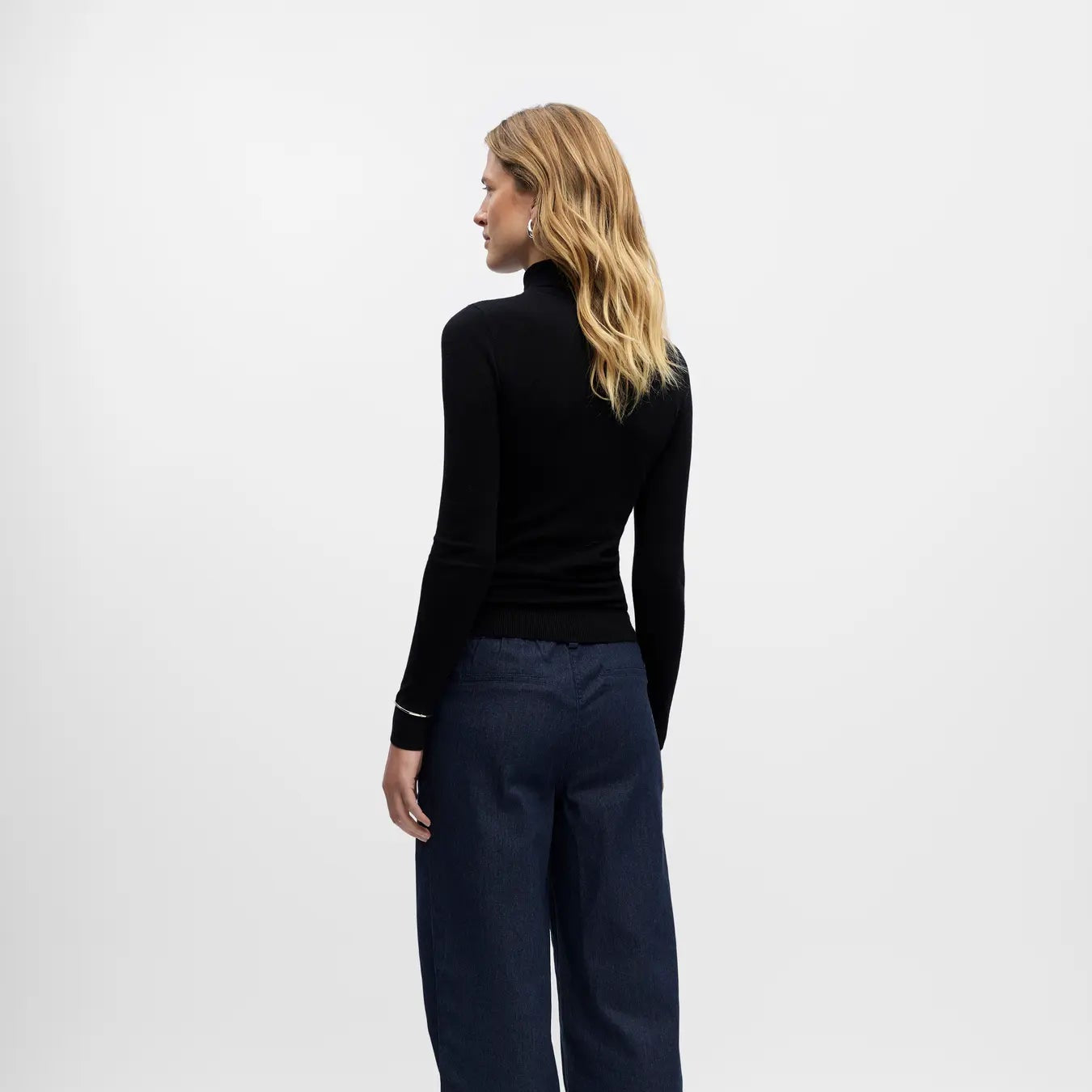 OBJTHESS L/S ROLLNECK KNIT PULLOVER NOOS