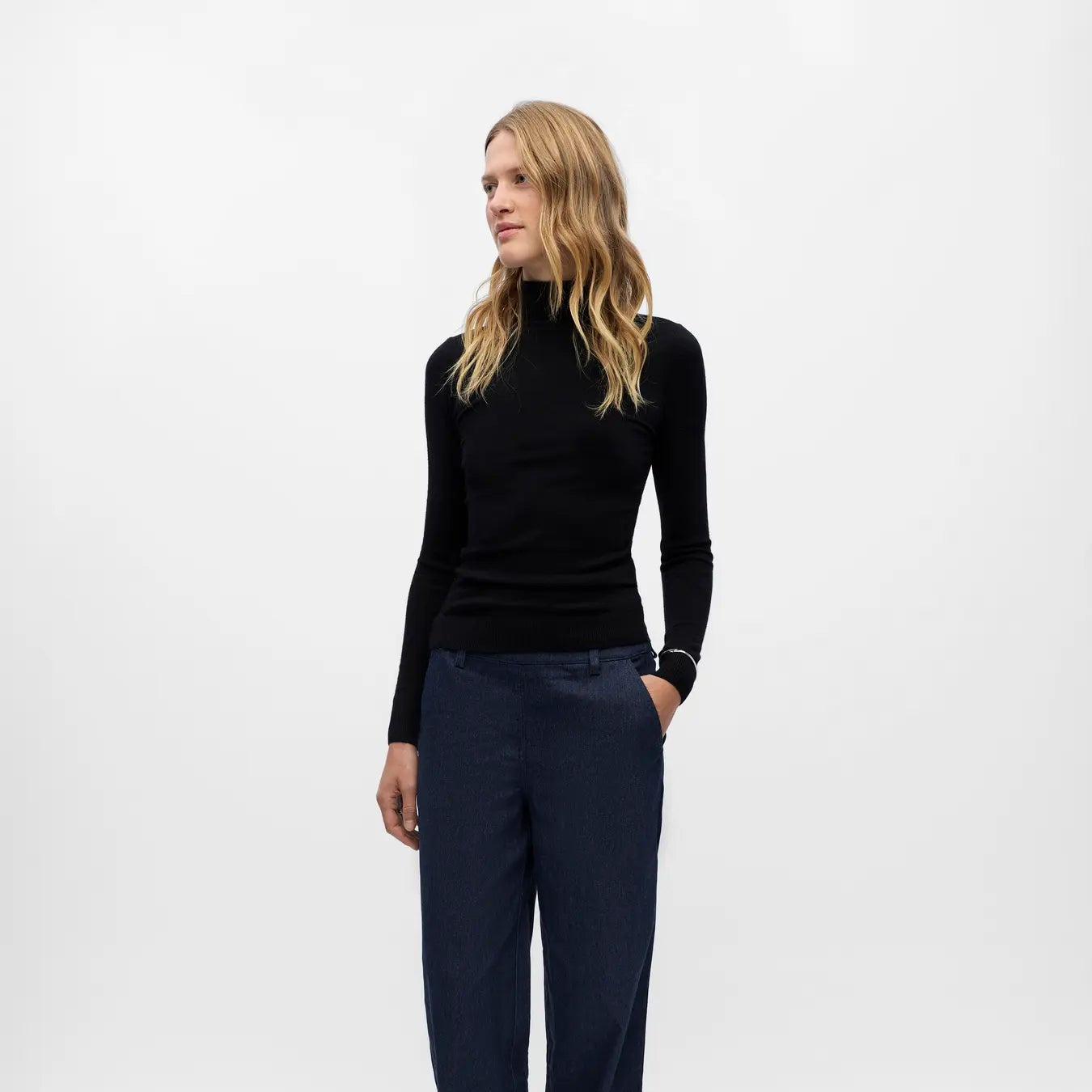 OBJTHESS L/S ROLLNECK KNIT PULLOVER NOOS