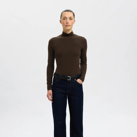 SLFMANJA LS HIGH NECK NOOS